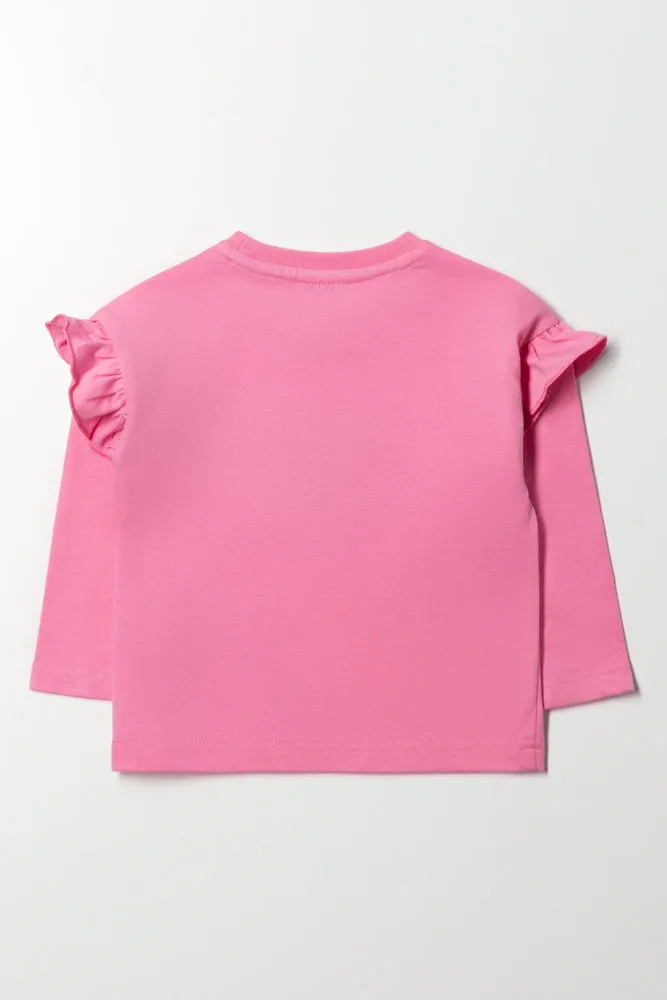 Drop Shoulder T-Shirt Pink sold by Ackermas product image thumbnail 3
