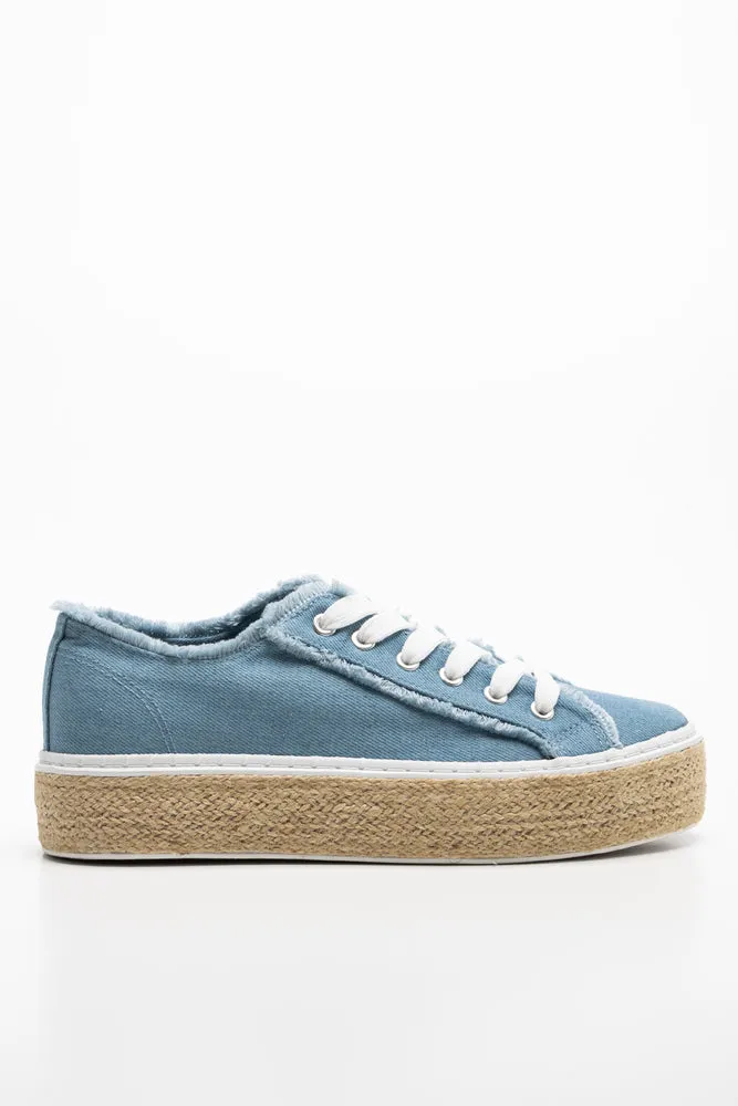 Denim Espadrille Sneakers Blue sold by Ackermas product image thumbnail 2