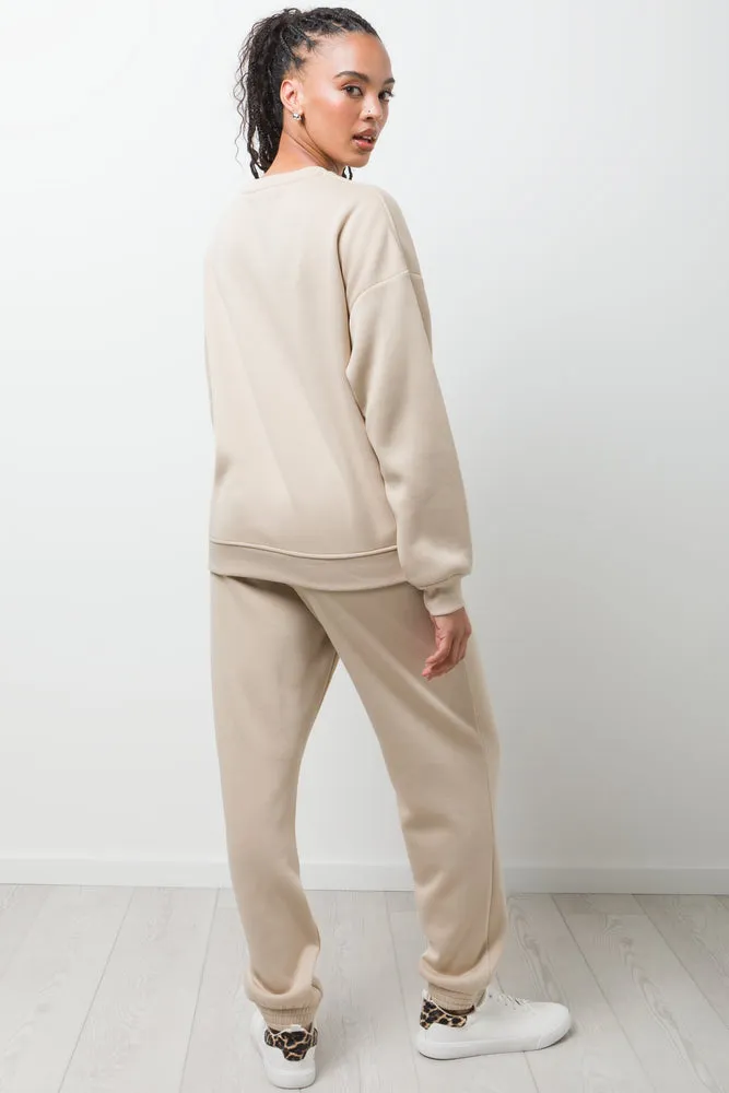 Crew Neck Tracktop Natural sold by Ackermas product image thumbnail 3