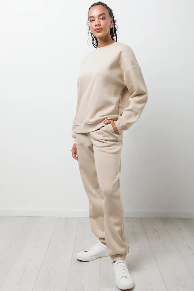 Crew Neck Tracktop Natural sold by Ackermas product image thumbnail 2