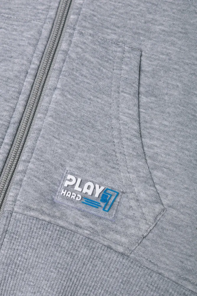 Zip Through Hooded Tracktop Grey sold by Ackermas product image thumbnail 2