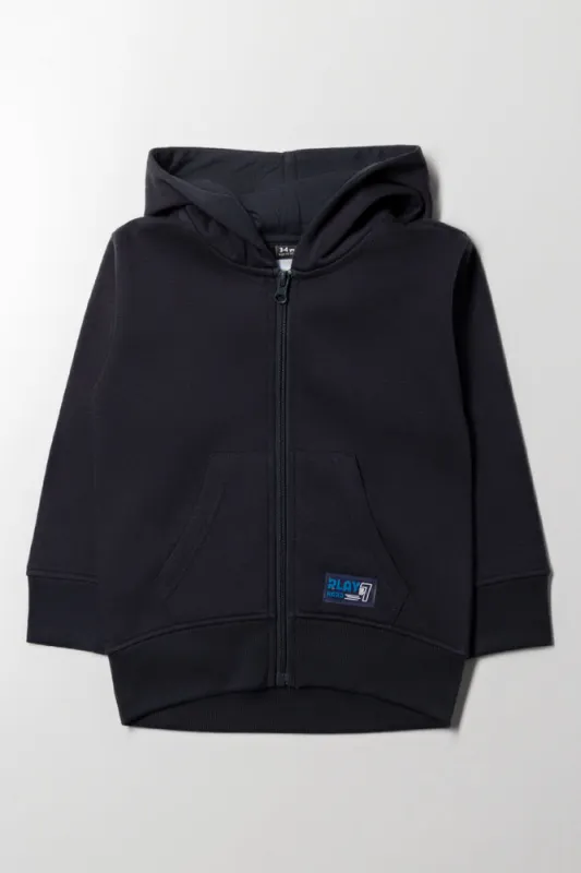 Zip Through Hooded Tracktop Dark Grey sold by Ackermas