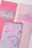 Barbie 3 Pack Anklet Socks Grey And Pink sold by Ackermas