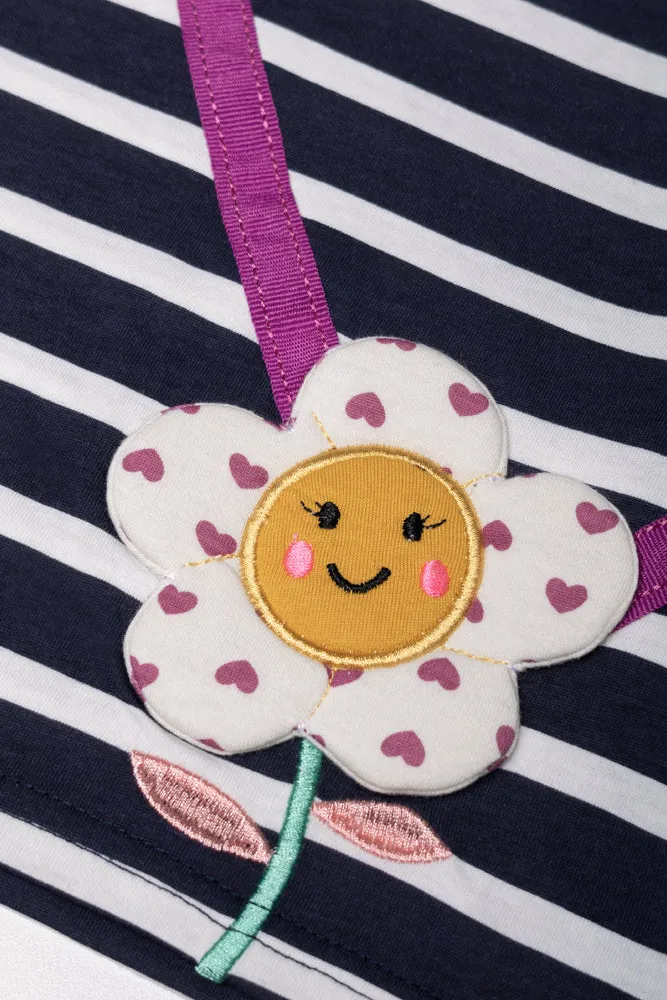 Stripe Long Sleeve T-Shirt Navy sold by Ackermas product image thumbnail 2