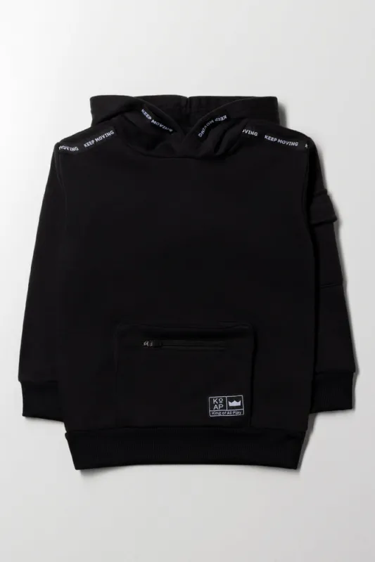 Utility Hoodie Black sold by Ackermas