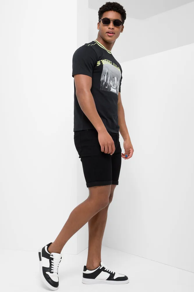 Destination Relaxed Short Sleeve T-Shirt Black sold by Ackermas product image thumbnail 2