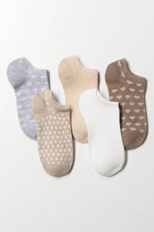 5 Pack Lowcut Socks Natural sold by Ackermas