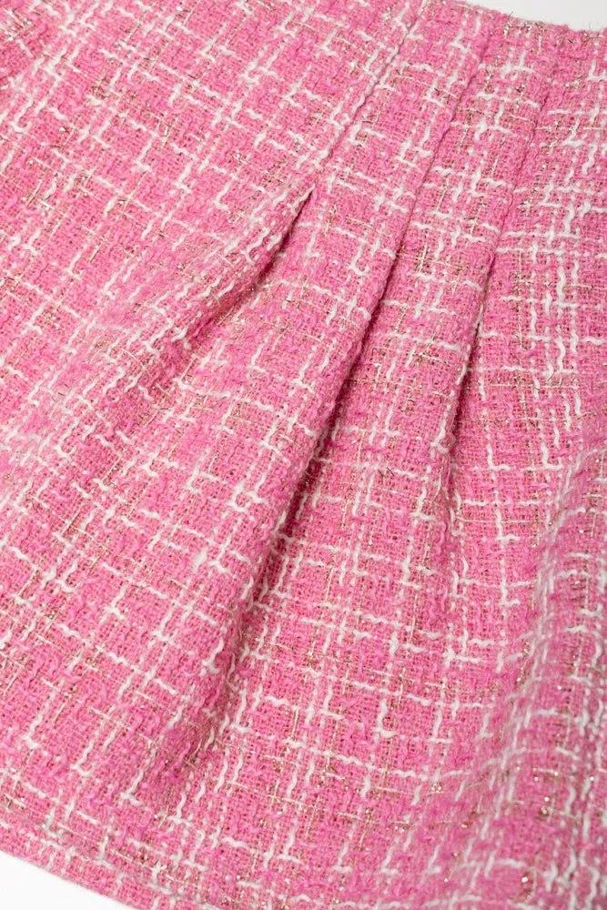 Tweed Skirt Set Pink sold by Ackermas product image thumbnail 3