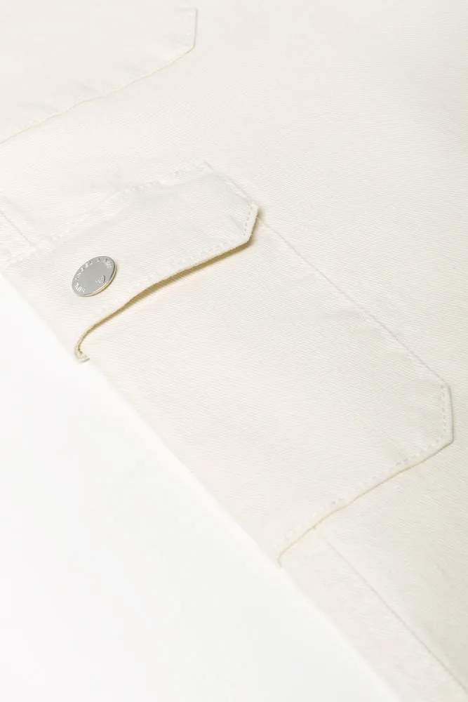 Straight Leg Cargo Denim Jeans Cream sold by Ackermas product image thumbnail 2