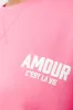 Amour C'est La Vie Crew Neck Tracktop Pink sold by Ackermas