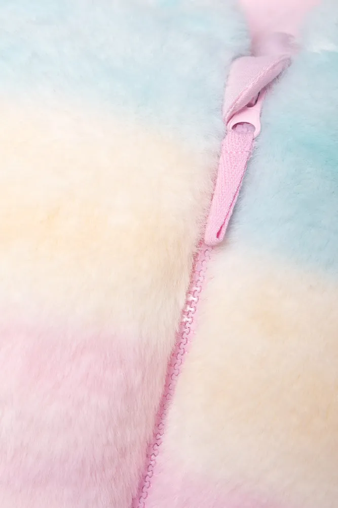 Faux Fur Jacket With Zip Multi sold by Ackermas product image thumbnail 2