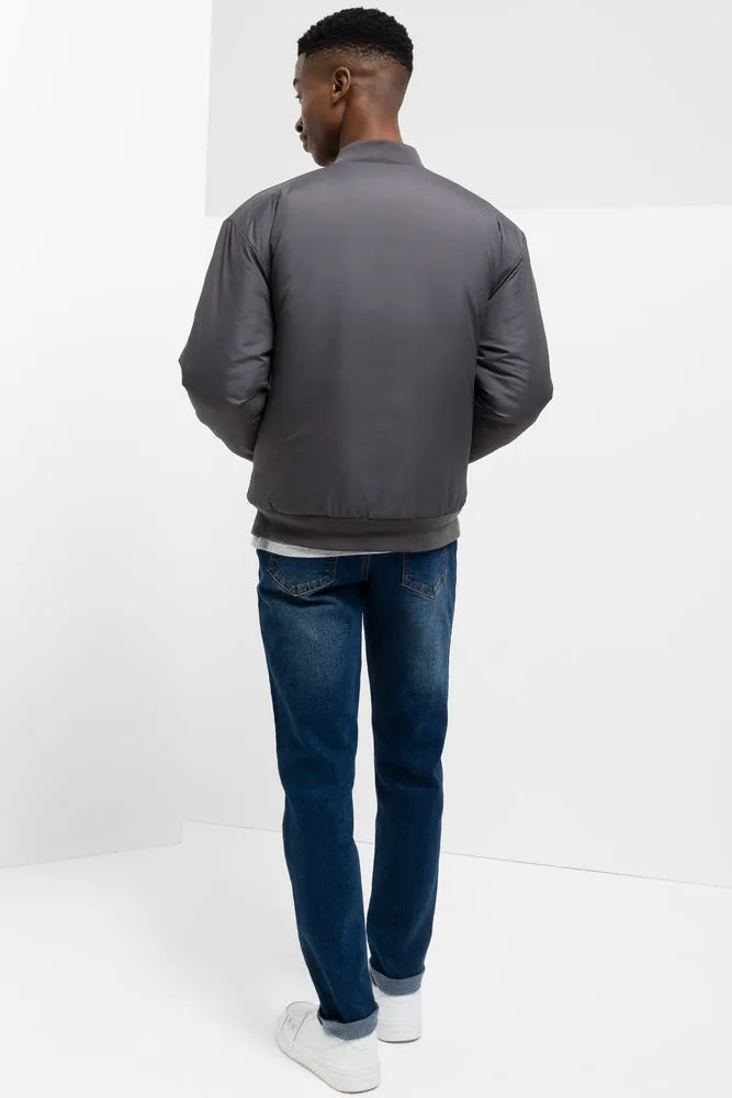 Bomber Jacket Dark Grey sold by Ackermas product image thumbnail 3