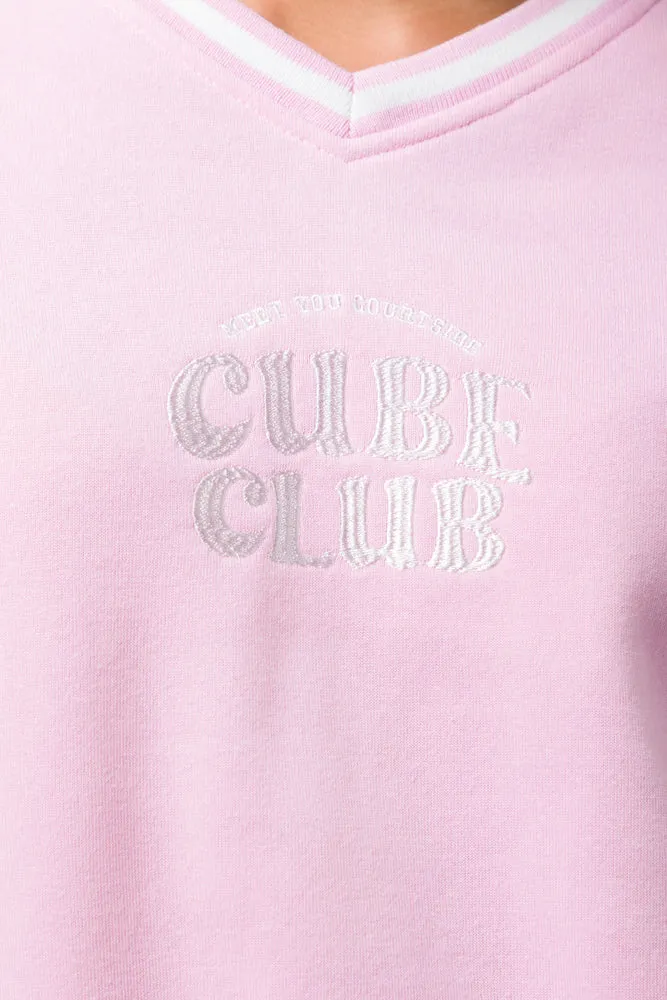 V-Neck Tracktop Pink sold by Ackermas product image thumbnail 4