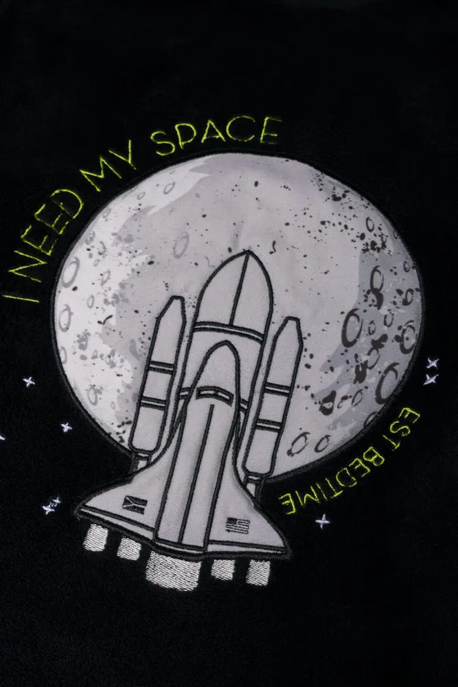 Space Long Sleeve Pyjama Set Black sold by Ackermas product image thumbnail 2