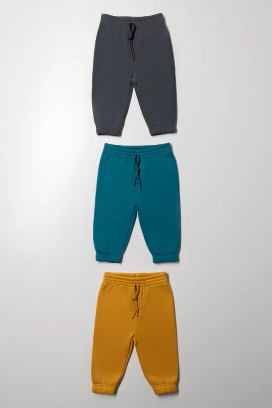 3 Pack Trackpants Dark Grey, Blue And Yellow sold by Ackermas