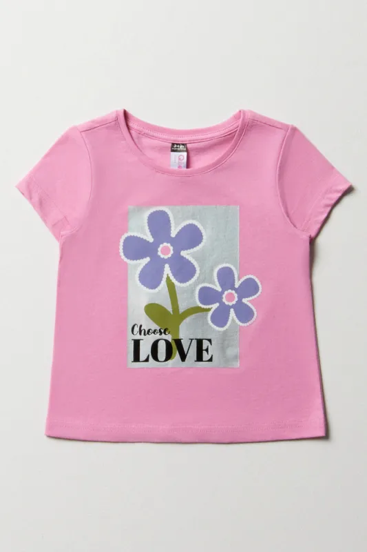 Slogan T-Shirt Pink sold by Ackermas