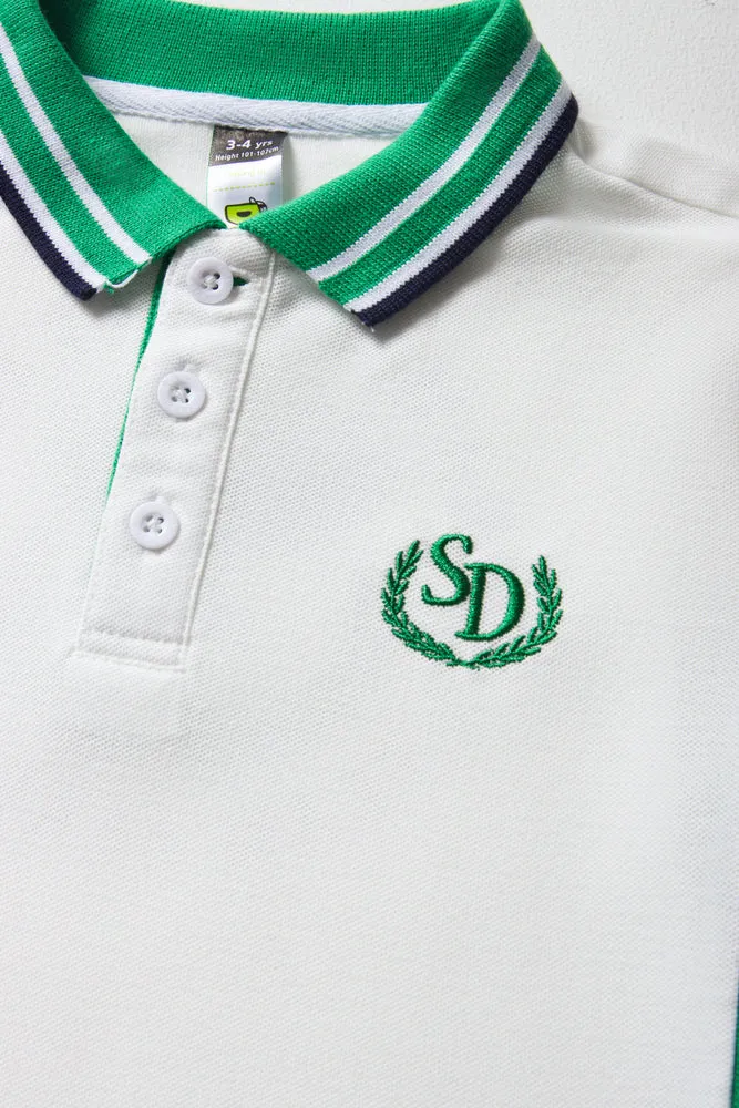 Short Sleeve Golfer White sold by Ackermas product image thumbnail 2