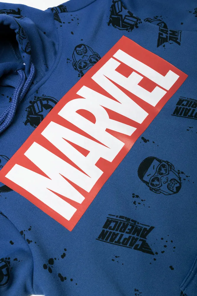 Marvel Hoodie Blue sold by Ackermas product image thumbnail 2