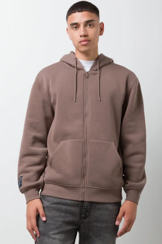 Zip Through Hooded Tracktop Brown sold by Ackermas