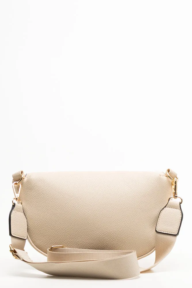 Crossbody Moon Bag Cream sold by Ackermas product image thumbnail 3