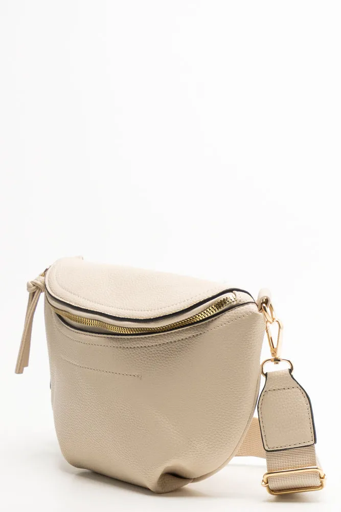 Crossbody Moon Bag Cream sold by Ackermas product image thumbnail 2