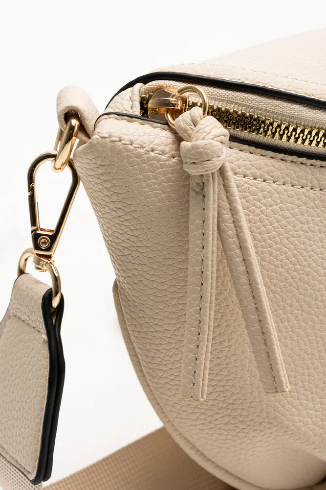 Crossbody Moon Bag Cream sold by Ackermas product image thumbnail 4