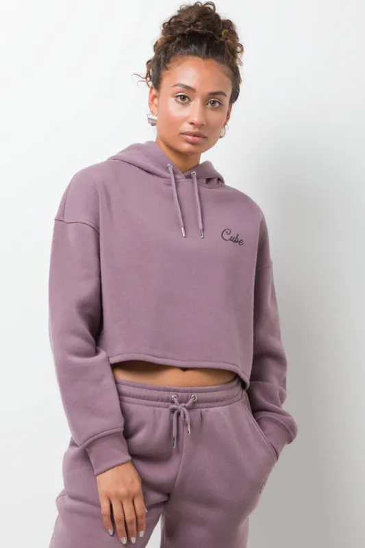 Cropped Hoodie Purple sold by Ackermas