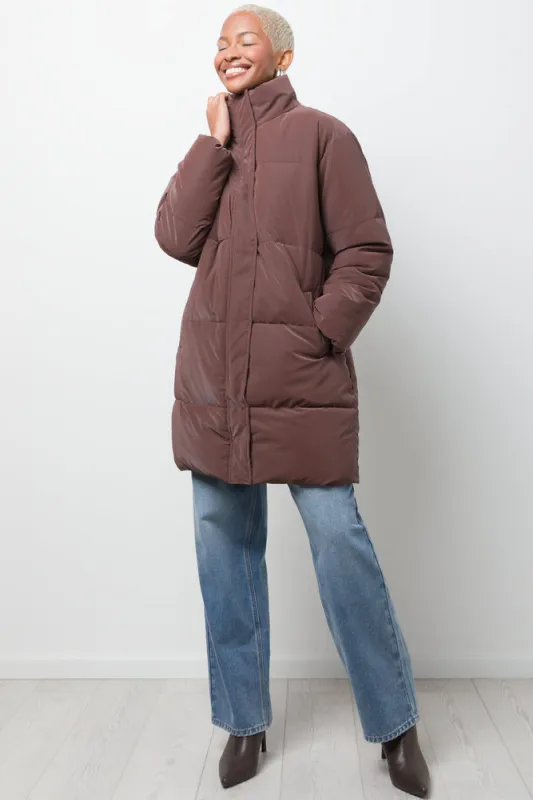 Long Puffer Jacket Brown sold by Ackermas