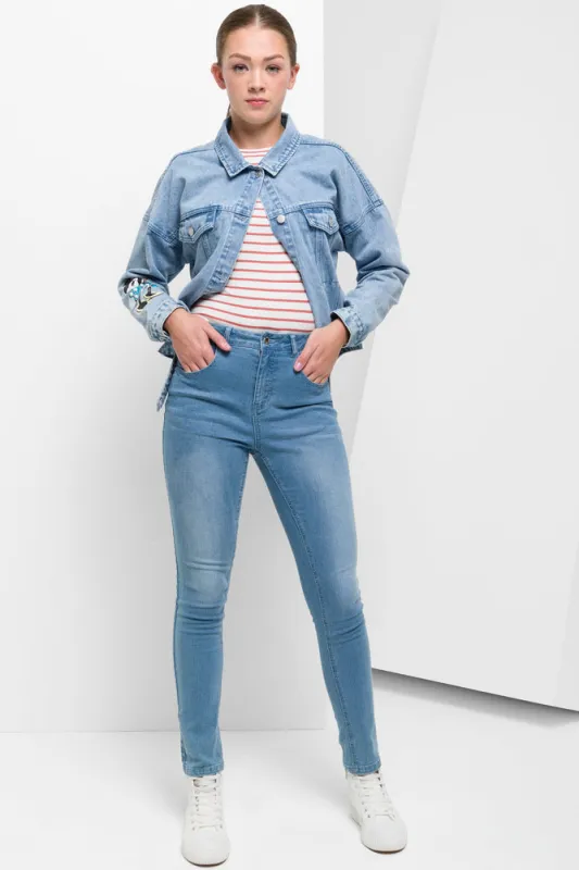 Skinny Denim Jeans Blue sold by Ackermas