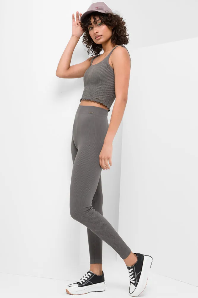 Seamfree Textured Vest Charcoal sold by Ackermas product image thumbnail 2