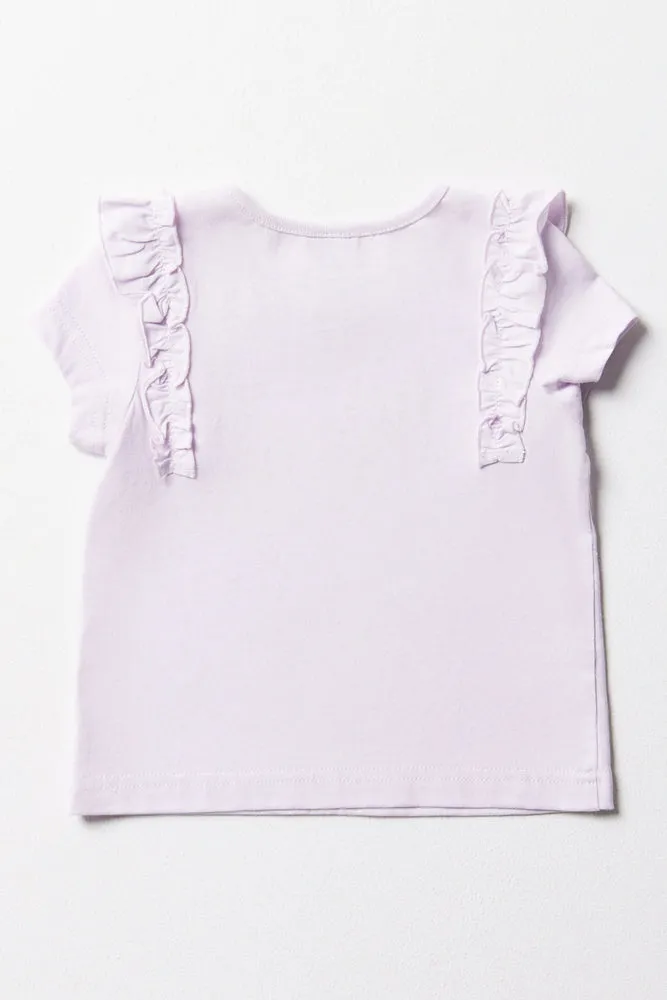 Frilled T-Shirt Purple sold by Ackermas product image thumbnail 3