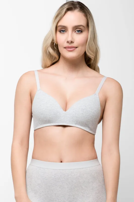 Single Cotton Padded Bra Grey sold by Ackermas