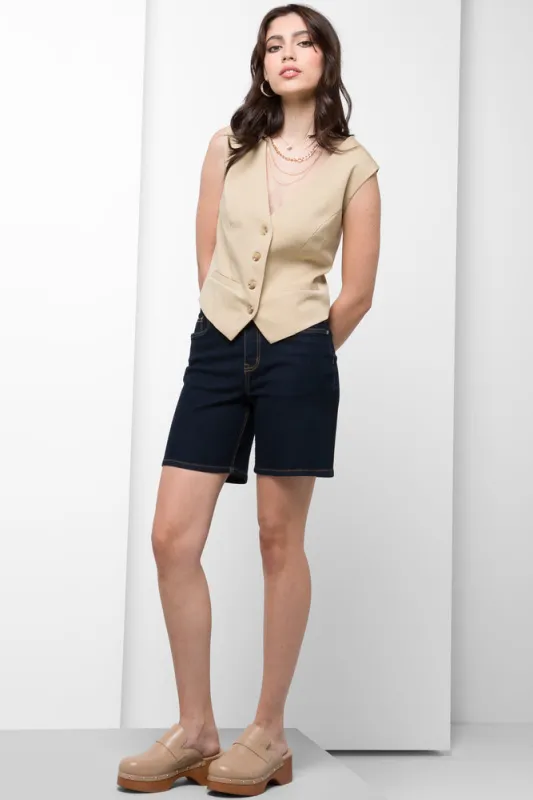 Bermuda Shorts Dark Blue sold by Ackermas