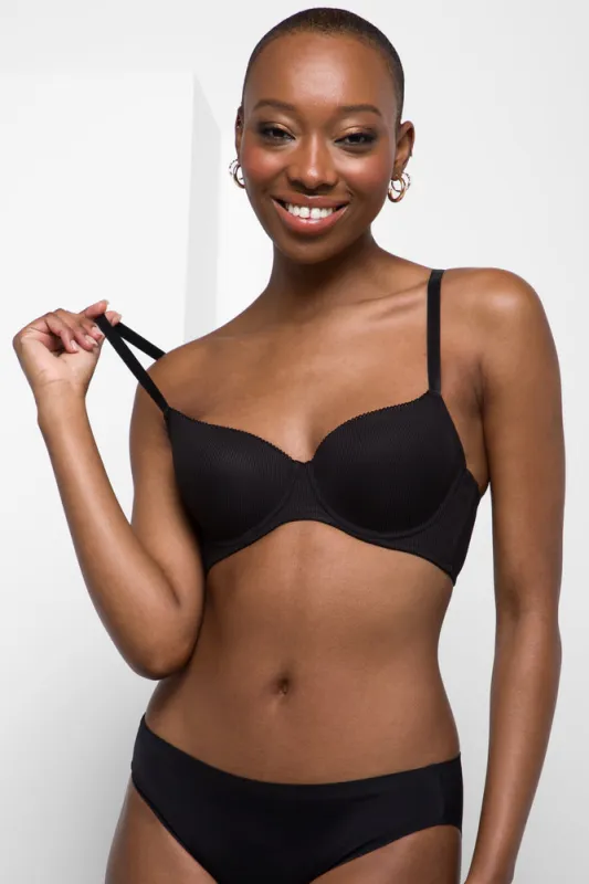 2 Pack Bonded Bikini Panties Black And Natural sold by Ackermas