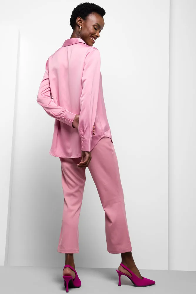 Satin Long Sleeve Shirt Pink sold by Ackermas product image thumbnail 3