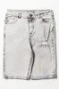 Ripped Denim Shorts Grey sold by Ackermas