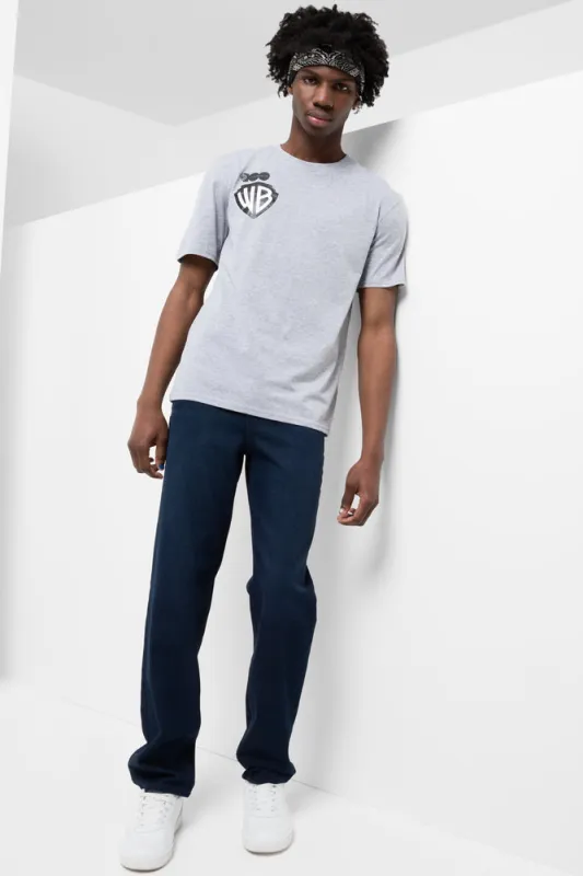 Warner Brothers Relaxed Short Sleeve T-Shirt Grey sold by Ackermas