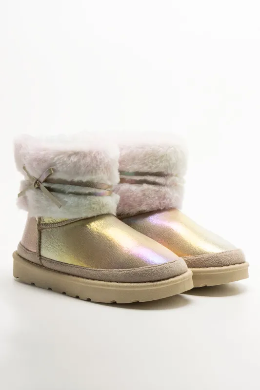 Fur Comfy Boots Pink sold by Ackermas