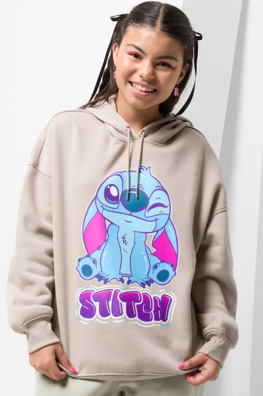 Lilo And Stitch Oversized Hoodie Natural sold by Ackermas