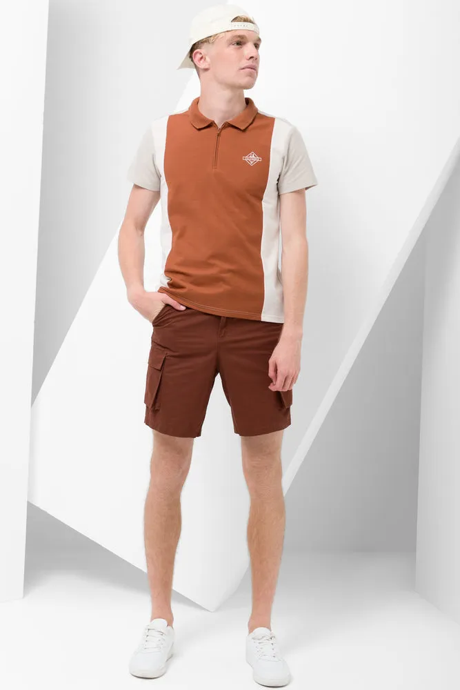 Vertical Stripe Golfer Brown sold by Ackermas
