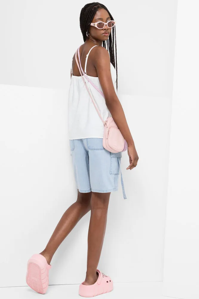 Strappy Cami T-Shirt White sold by Ackermas product image thumbnail 3