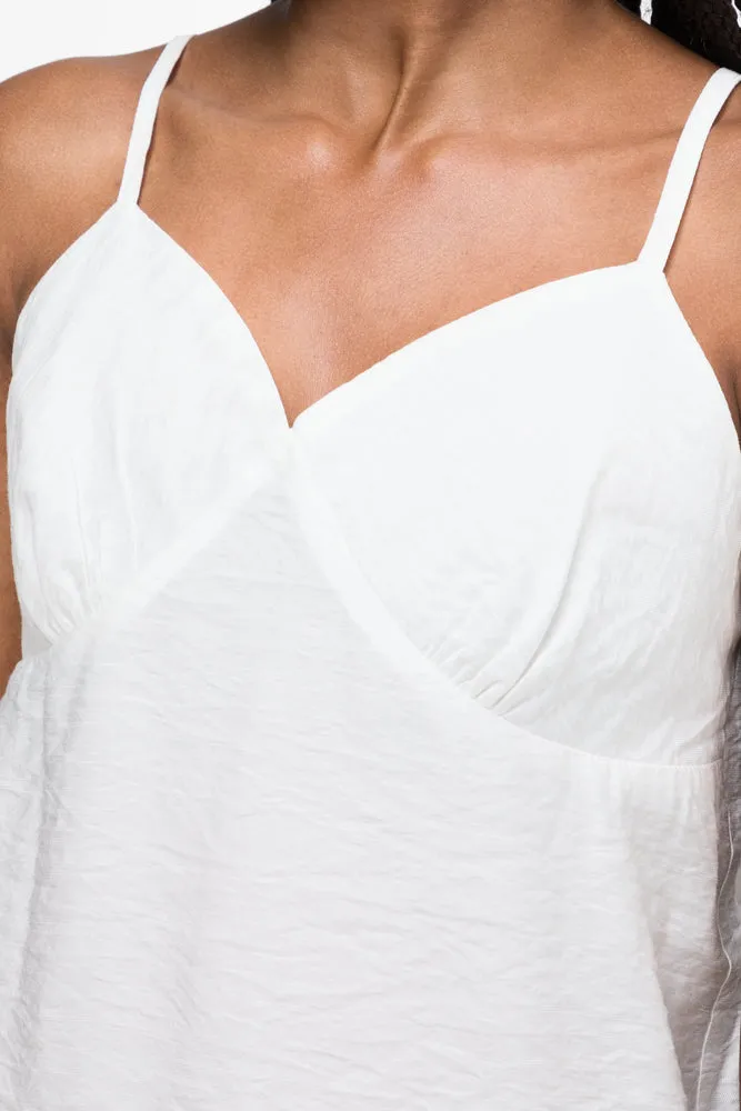 Strappy Cami T-Shirt White sold by Ackermas product image thumbnail 4