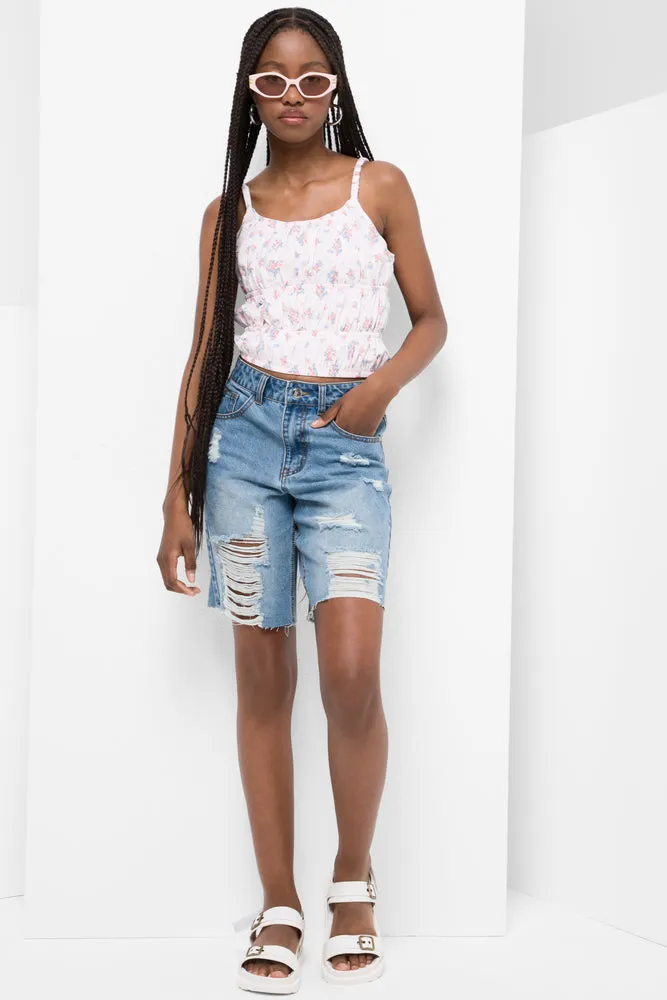 Elasticated Cami Top Pink sold by Ackermas