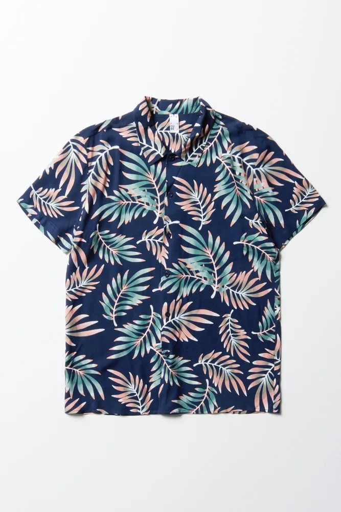 Short Sleeve Shirt Navy sold by Ackermas product image thumbnail 5