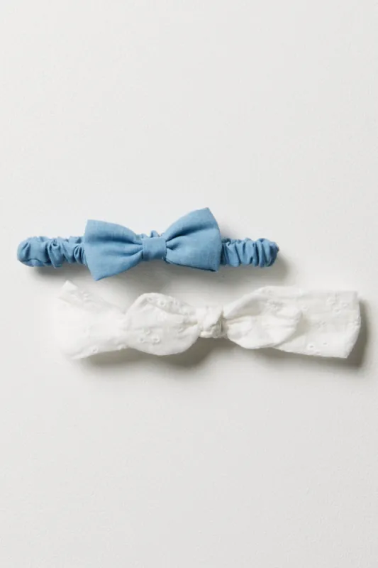 2 Pack Headbands Denim And White sold by Ackermas