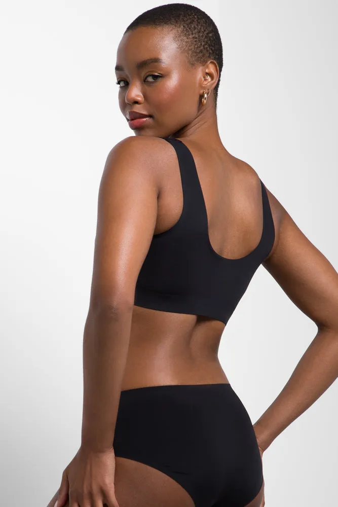 2 Pack bonded boyleg panty black and mocha sold by Ackermas product image thumbnail 2