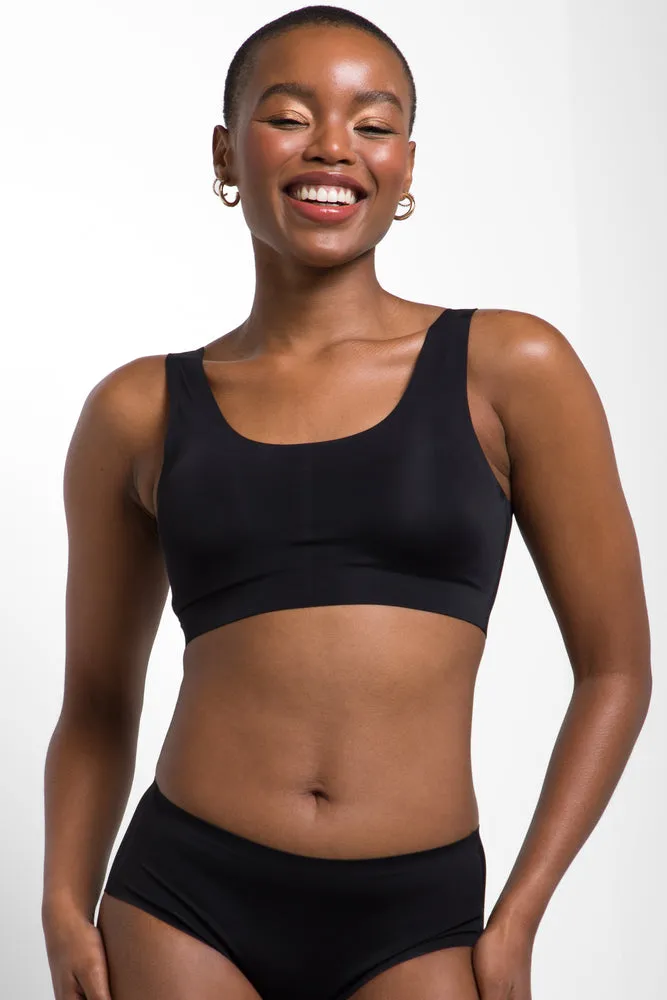 2 Pack bonded boyleg panty black and mocha sold by Ackermas