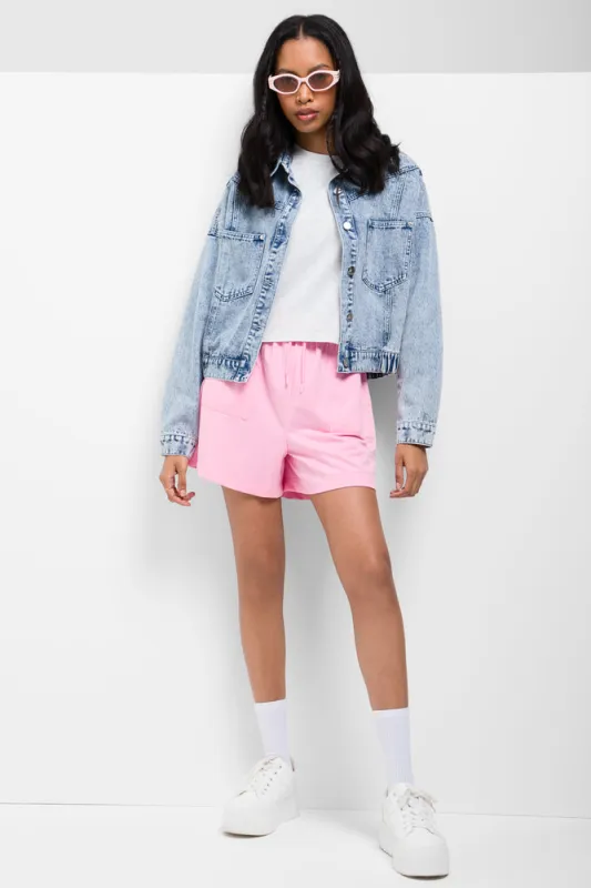 Balloon Knit Shorts Pink sold by Ackermas