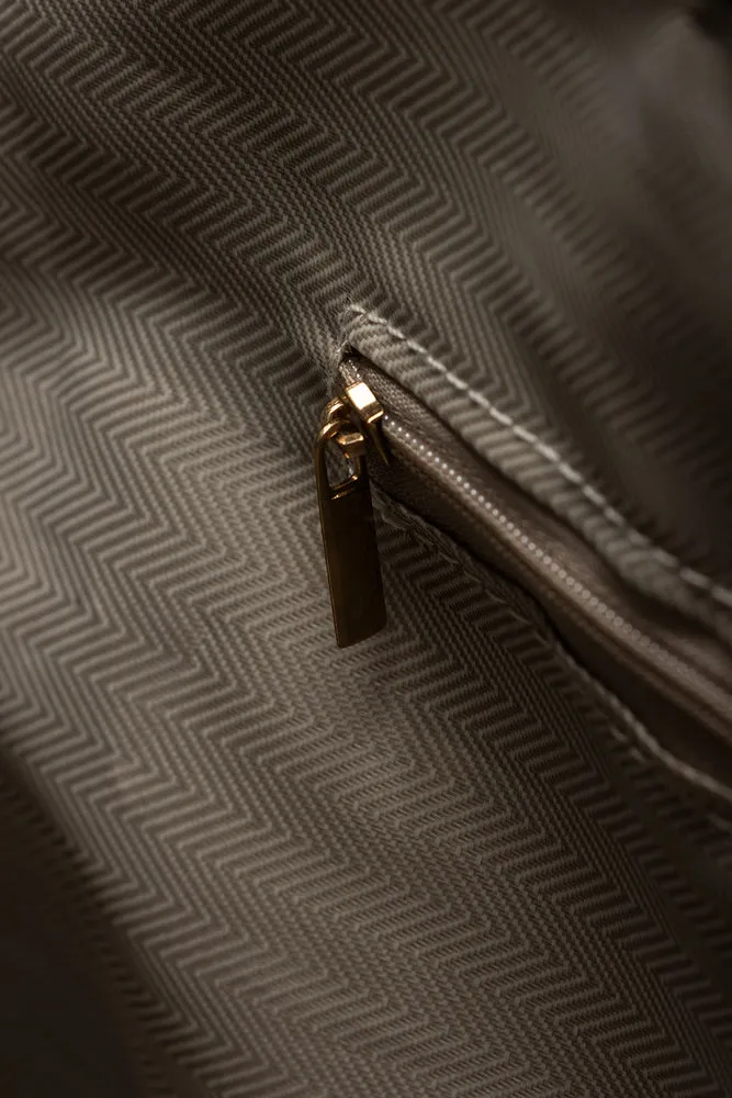 Diagonal Zip Tote Bag Black sold by Ackermas product image thumbnail 5