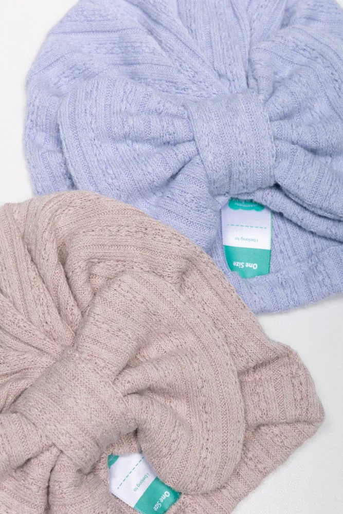 2 Pack Turbans Natural And Lavender sold by Ackermas product image thumbnail 2